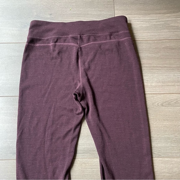 Smartwool Women's Thermal Merino Base Layer Bottom In Black Cherry Heather - Picture 9 of 11